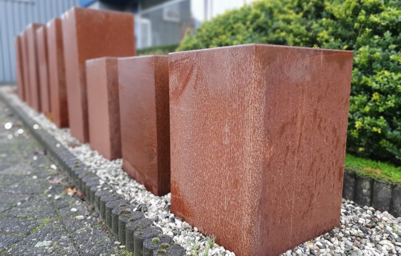 Corten bloembak