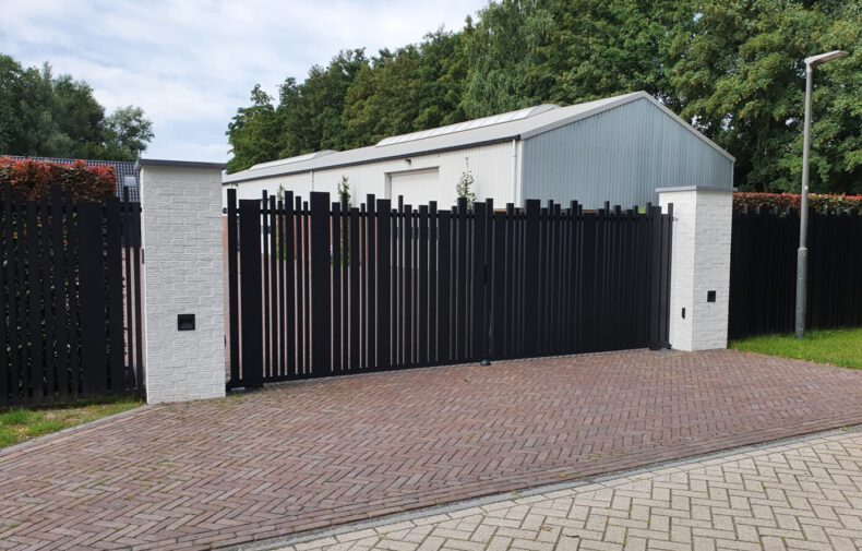 Aluminium poort modern