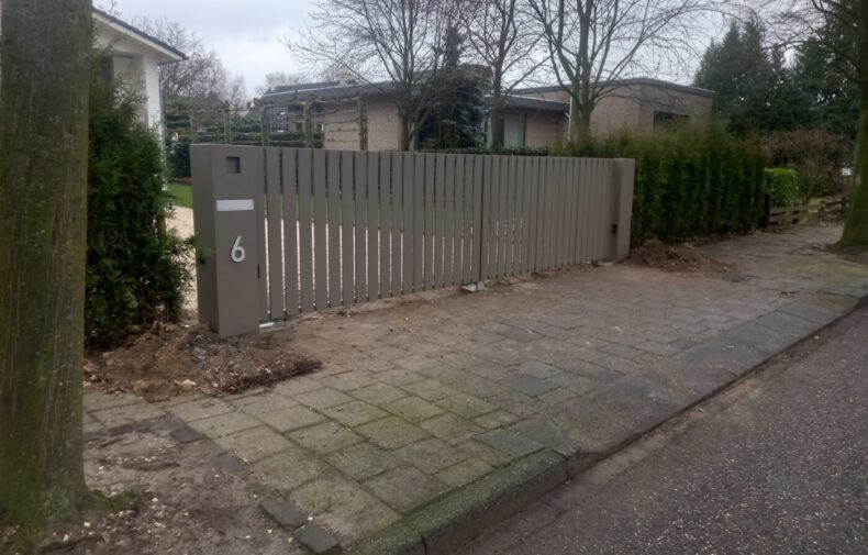 Dubbele aluminium poort