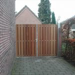 Dubbele poort hout