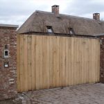 Dubbele poort hout