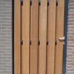 Dubbele poort hout